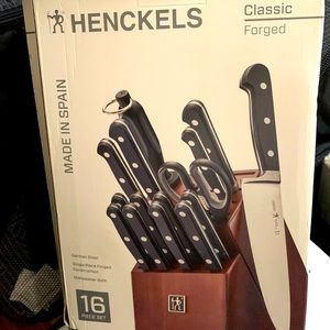 Henckels knife set 16 forged